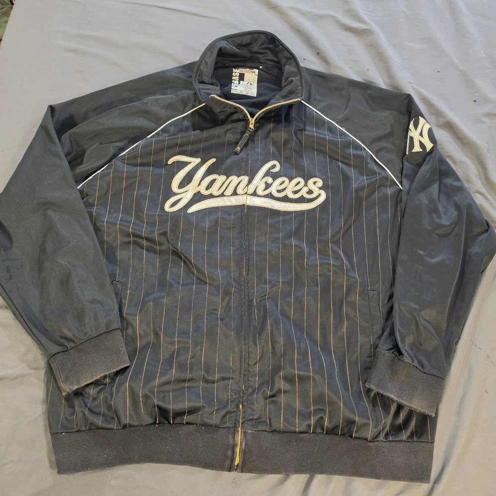 Majestic Homebase Collection New York Yankees Pinstripe Track Jacket Mens 4XL